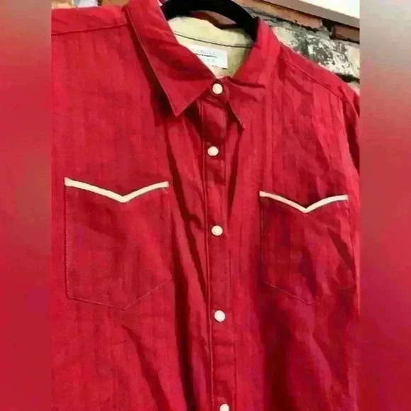 Wrangler‎ Blues Pearl Snap Button Down Size XXL - Picture 6 of 7